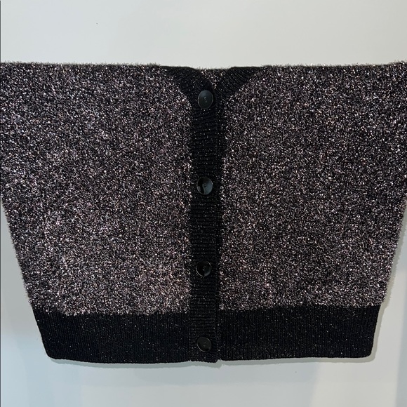 Women's Black Cardigan Sweater - Picture 4 of 7